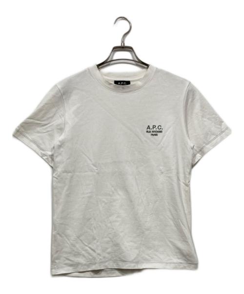 A.P.C.（アーペーセー）A.P.C. (アーペーセー) 刺繍ロゴTシャツ ホワイト サイズ:Ｓの古着・服飾アイテム