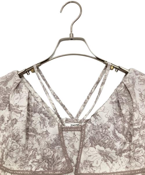 Snidel（スナイデル）Snidel (スナイデル) ラッフルカラーワンピース ベージュ サイズ:1の古着・服飾アイテム