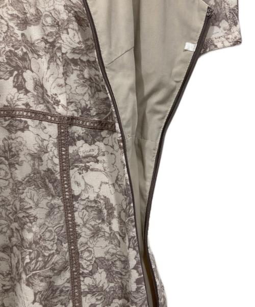 Snidel（スナイデル）Snidel (スナイデル) ラッフルカラーワンピース ベージュ サイズ:1の古着・服飾アイテム