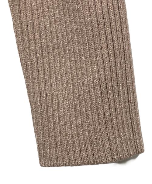 Resexxy（リゼクシー）RESEXXY (リゼクシー) ストリングデザインタイトニットワンピース ベージュ サイズ:Mの古着・服飾アイテム