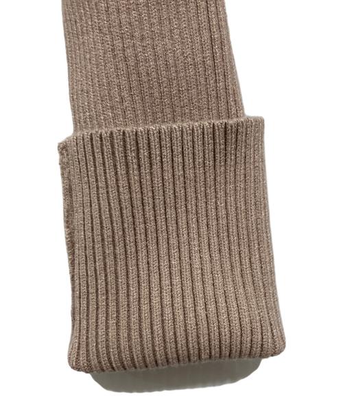 Resexxy（リゼクシー）RESEXXY (リゼクシー) ストリングデザインタイトニットワンピース ベージュ サイズ:Mの古着・服飾アイテム