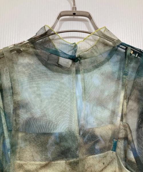 COCODEAL（ココディール）COCODEAL (ココディール) アートプリントレイヤー2ピースワンピース グリーン サイズ:2の古着・服飾アイテム