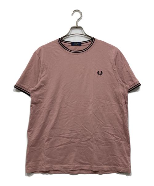 FRED PERRY（フレッドペリー）FRED PERRY (フレッドペリー) Twin Tipped T-Shirt ピンク サイズ:Lの古着・服飾アイテム