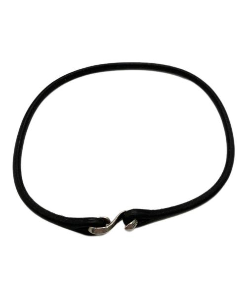 THE FLAT HEAD（ザ・フラットヘッド）THE FLAT HEAD (ザ・フラットヘッド) 二重巻き レザーブレスレット ブラックの古着・服飾アイテム