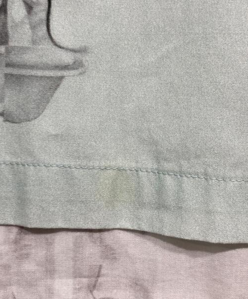 .efiLevol（エフィレボル）.efiLevol (エフィレボル) JIRO AIKO 総柄ブラウス / Hem Layered Shirt ブルーの古着・服飾アイテム