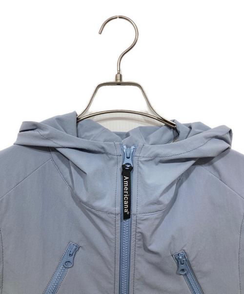 Americana（アメリカーナ）Americana (アメリカーナ) SALON別注 別注フード付きクロップドベスト ブルー サイズ:F 未使用品の古着・服飾アイテム
