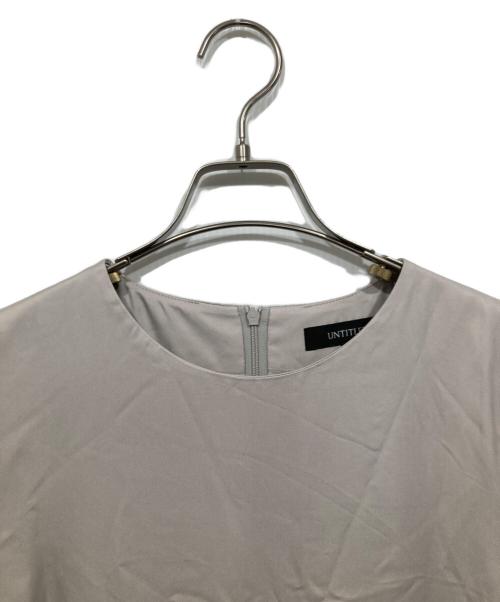 UNTITLED（アンタイトル）UNTITLED (アンタイトル) Aライン 袖コンシャスワンピース グレー サイズ:1の古着・服飾アイテム