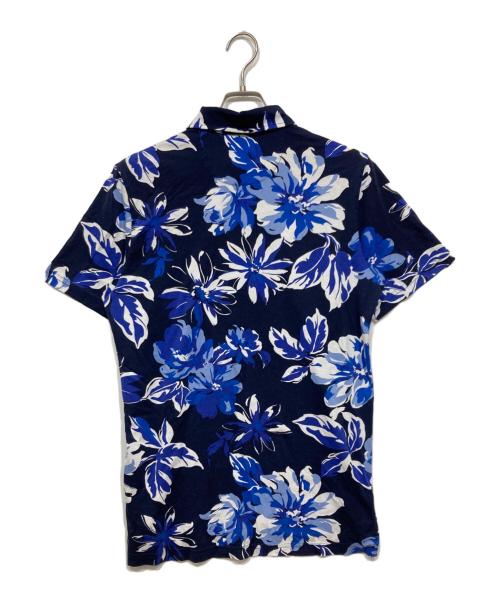 POLO GOLF（ポロ ゴルフ）POLO GOLF (ポロ ゴルフ) 花柄プリントポロシャツ ブルー サイズ:SPの古着・服飾アイテム