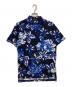 POLO GOLF（ポロ ゴルフ）の古着「花柄プリントポロシャツ」｜ブルー