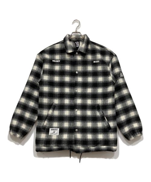 BILLIONAIRE BOYS CLUB（ビリオネアボーイズクラブ）BILLIONAIRE BOYS CLUB (ビリオネアボーイズクラブ) オンブレコーチジャケット ブラック サイズ:Mの古着・服飾アイテム