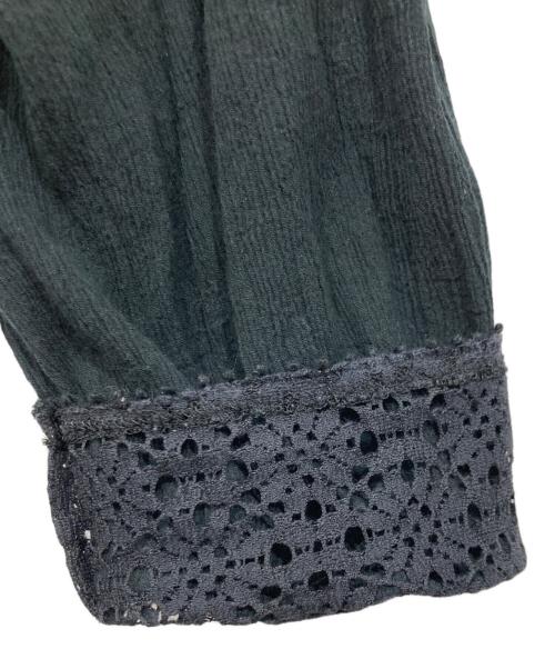 IENA（イエナ）IENA (イエナ) LA BOUCLE レース抑揚ブラウス ブラック サイズ:Fの古着・服飾アイテム