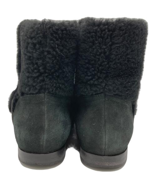 CHANEL（シャネル）CHANEL (シャネル) ボアショートブーツ ブラック サイズ:36の古着・服飾アイテム