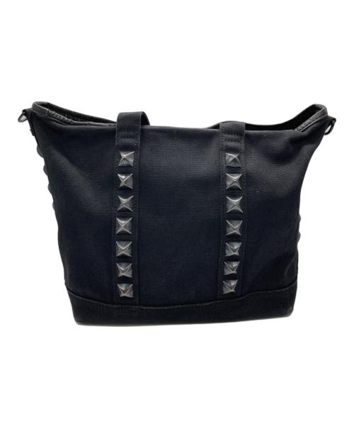 Hysteric Glamour（ヒステリックグラマー）Hysteric Glamour (ヒステリックグラマー) STUDS CANVAS クロスボディーバッグ ブラックの古着・服飾アイテム