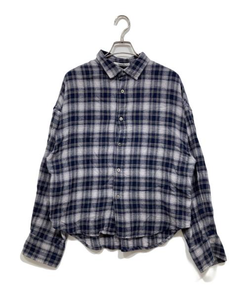 Snidel（スナイデル）Snidel (スナイデル) ネルシャツ グレー サイズ:ONE SIZEの古着・服飾アイテム