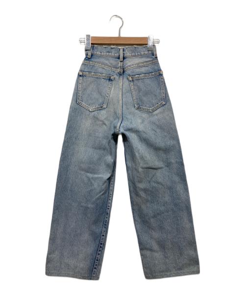 moussy（マウジー）moussy (マウジー) HW DAMAGE LOOSE STRAIGHT ブルー サイズ:23の古着・服飾アイテム