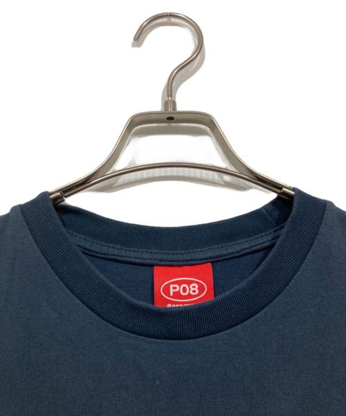 paragraph（パラグラフ）paragraph (パラグラフ) プリントカットソー ネイビー サイズ:Mの古着・服飾アイテム