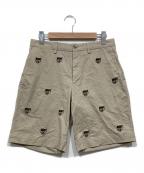 POLO RALPH LAURENポロ・ラルフローレン）の古着「タイガー刺繍ショートパンツ」｜ベージュ