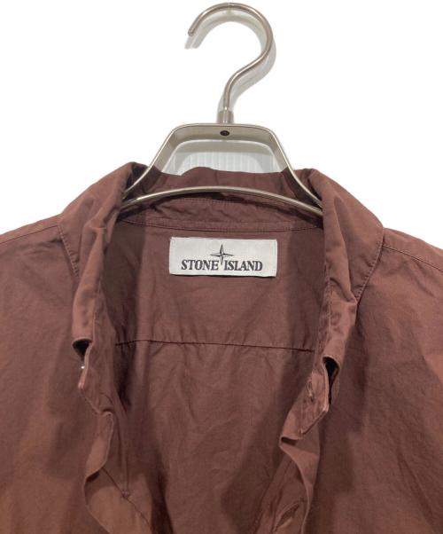 STONE ISLAND（ストーンアイランド）STONE ISLAND (ストーンアイランド) ロングスリーブシャツ ブラウン サイズ:Sの古着・服飾アイテム