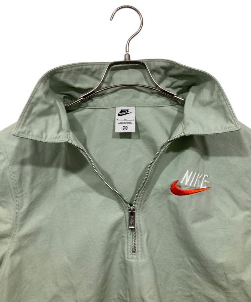 NIKE（ナイキ）NIKE (ナイキ) ハーフジップ半袖シャツ グリーン サイズ:ｍの古着・服飾アイテム