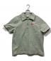 NIKE（ナイキ）の古着「ハーフジップ半袖シャツ」｜グリーン