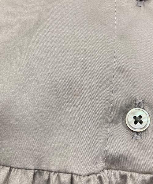 BALLSEY（ボールジィ）BALLSEY (ボールジィ) ハイカウントサテン パフスリーブワンピース グレー サイズ:Sの古着・服飾アイテム