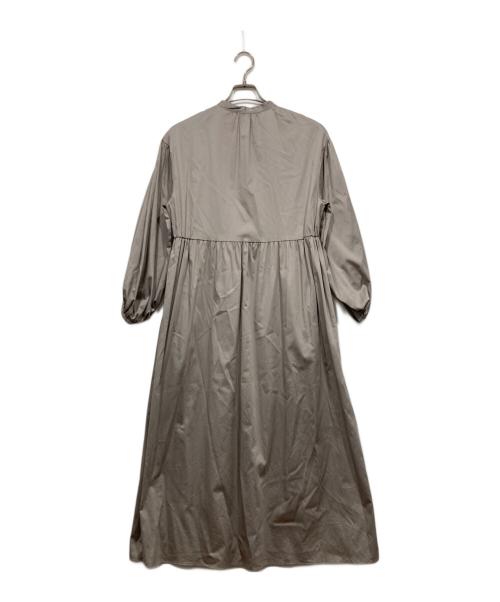 BALLSEY（ボールジィ）BALLSEY (ボールジィ) ハイカウントサテン パフスリーブワンピース グレー サイズ:Sの古着・服飾アイテム
