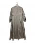 BALLSEY（ボールジィ）の古着「ハイカウントサテン パフスリーブワンピース」｜グレー