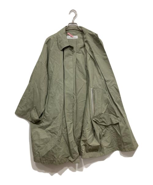 JOURNAL STANDARD（ジャーナルスタンダード）JOURNAL STANDARD (ジャーナルスタンダード) ハイカウントワイドステンカラーコート グリーン サイズ:表記なしの古着・服飾アイテム
