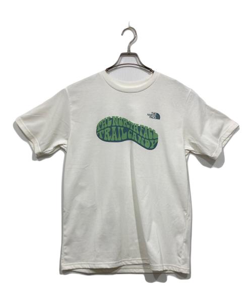 THE NORTH FACE（ザ ノース フェイス）THE NORTH FACE (ザ ノース フェイス) S/S FOOT STAMP TEE ホワイト サイズ:Ｌの古着・服飾アイテム