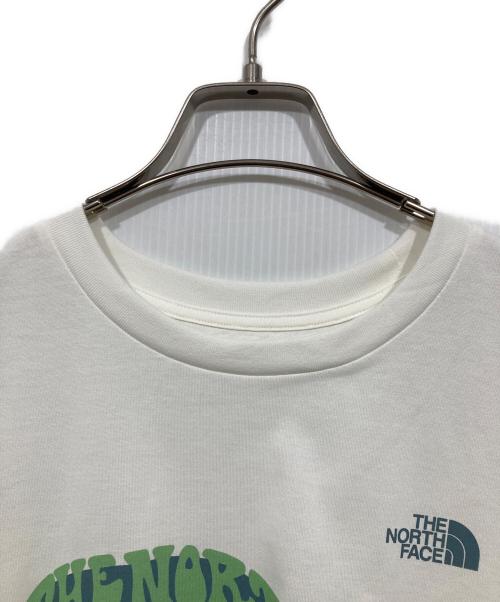 THE NORTH FACE（ザ ノース フェイス）THE NORTH FACE (ザ ノース フェイス) S/S FOOT STAMP TEE ホワイト サイズ:Ｌの古着・服飾アイテム