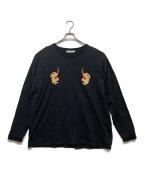 Onitsuka Tigerオニツカタイガー）の古着「ロングスリーブカットソー」｜ブラック