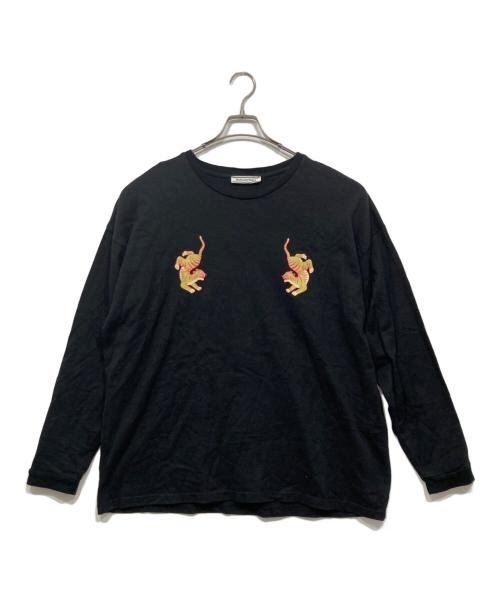 Onitsuka Tiger（オニツカタイガー）Onitsuka Tiger (オニツカタイガー) ロングスリーブカットソー ブラック サイズ:Mの古着・服飾アイテム