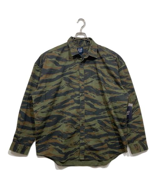 GAP（ギャップ）GAP (ギャップ) PALACE (パレス) Oxford Drop Shoulder Camo/オックスフォードドロップショルダー オリーブ サイズ:Lの古着・服飾アイテム