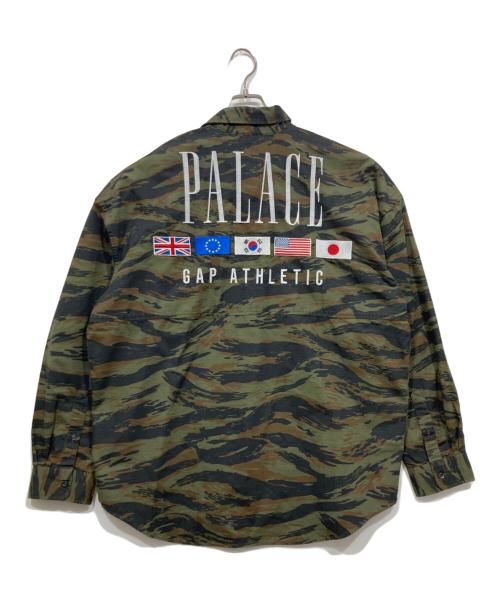 GAP（ギャップ）GAP (ギャップ) PALACE (パレス) Oxford Drop Shoulder Camo/オックスフォードドロップショルダー オリーブ サイズ:Lの古着・服飾アイテム