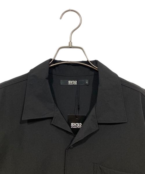 sy32 by sweet years（エスワイサーティトゥバイスィートイヤーズ）SY32 by SWEET YEARS (エスワイサーティトゥバイスィートイヤーズ) オープンカラーシャツ ブラック サイズ:Lの古着・服飾アイテム