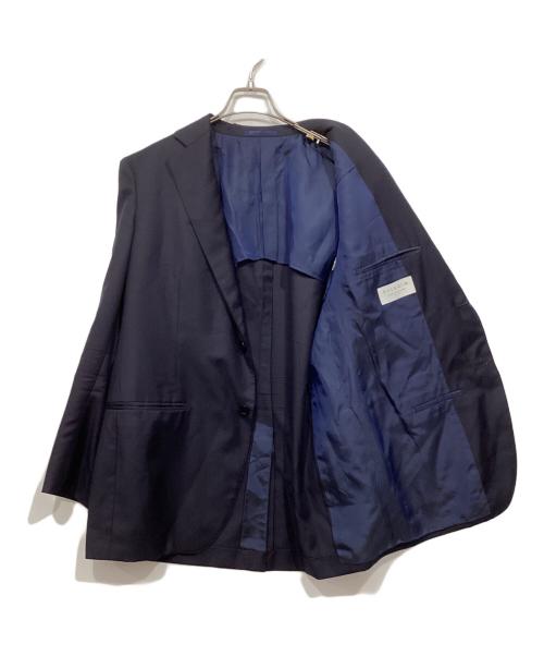 Pilgrim（ピルグリム）Pilgrim (ピルグリム) TOMORROW LAND (トゥモローランド) Super110'sウール シングルブレステッド2Bスーツ ネイビー サイズ:52Sの古着・服飾アイテム