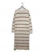 gelato piqueジェラートピケ）の古着「ホットスムーズィーボーダーワンピース」｜ホワイト