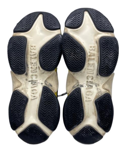 BALENCIAGA（バレンシアガ）BALENCIAGA (バレンシアガ) TRIPLE S　スニーカー ブラック×イエロー サイズ:26㎝の古着・服飾アイテム