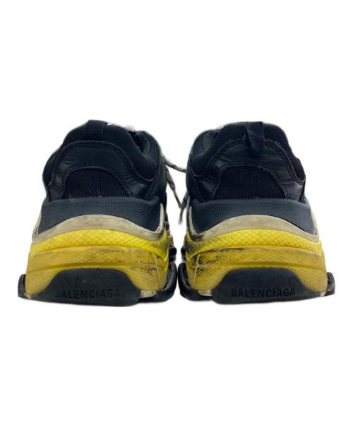 BALENCIAGA（バレンシアガ）BALENCIAGA (バレンシアガ) TRIPLE S　スニーカー ブラック×イエロー サイズ:26㎝の古着・服飾アイテム