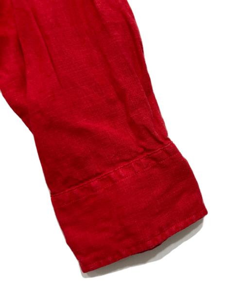 RALPH LAUREN（ラルフローレン）RALPH LAUREN (ラルフローレン) リネンシャツ レッド サイズ:Ｌの古着・服飾アイテム