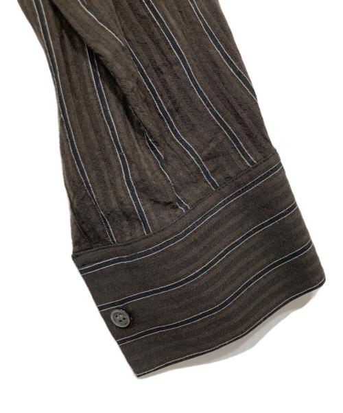 Graphpaper（グラフペーパー）Graphpaper (グラフペーパー) ストライプシャツワンピース ブラウン サイズ:00の古着・服飾アイテム