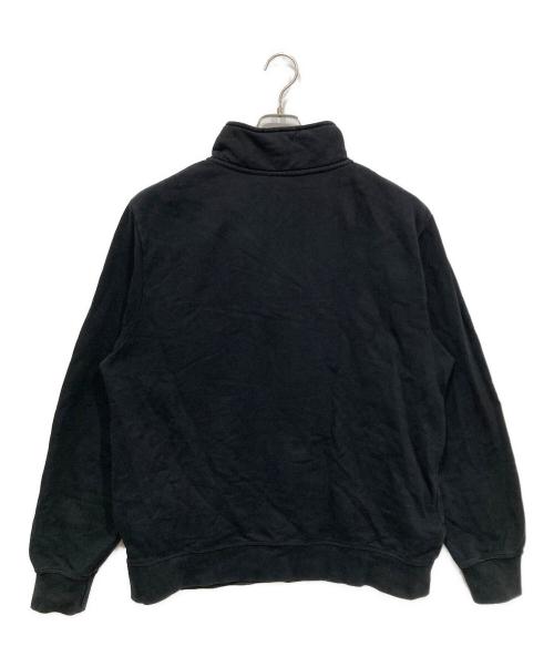 Wasted Paris（ウェイステッドパリス）wasted paris (ウェイステッド) ハーフジップスウェット ブラック サイズ:XLの古着・服飾アイテム