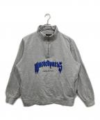Wasted Parisウェイステッドパリス）の古着「ハーフジップスウェット」｜グレー