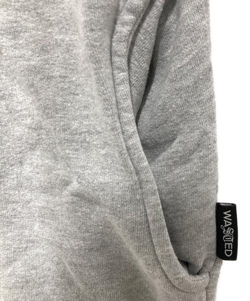 Wasted Paris（ウェイステッドパリス）wasted paris (ウェイステッド) ハーフジップスウェット グレー サイズ:XLの古着・服飾アイテム
