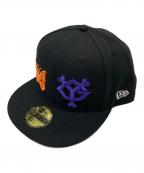 New Era×Needles×GIANTSニューエラ×ニードルズ×ジャイアンツ）の古着「キャップ」｜ブラック