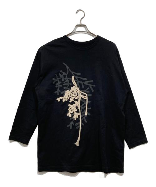 Y's（ワイズ）Y's (ワイズ) 22PRE ROUND NECK BIG LONG T ブラック サイズ:Ｓの古着・服飾アイテム