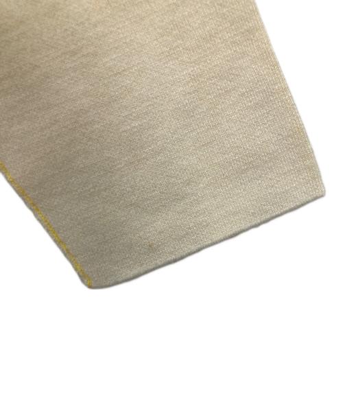 Gypsohila（ジプソフィア）Gypsohila (ジプソフィア) クルーネックニット ホワイト×イエロー サイズ:Freeの古着・服飾アイテム