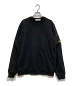 STONE ISLANDストーンアイランド）の古着「Compass Patch Crewneck Sweatshirt コンパスパッチ クルーネック スウェットトレーナー」｜ブラック