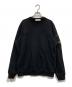 STONE ISLAND（ストーンアイランド）の古着「Compass Patch Crewneck Sweatshirt コンパスパッチ クルーネック スウェットトレーナー」｜ブラック
