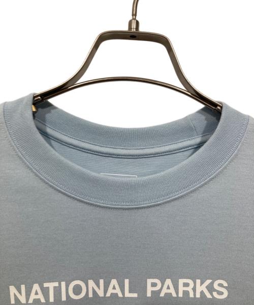 THE NORTH FACE（ザ ノース フェイス）THE NORTH FACE (ザ ノース フェイス) プリントTシャツ ブルー サイズ:Lの古着・服飾アイテム